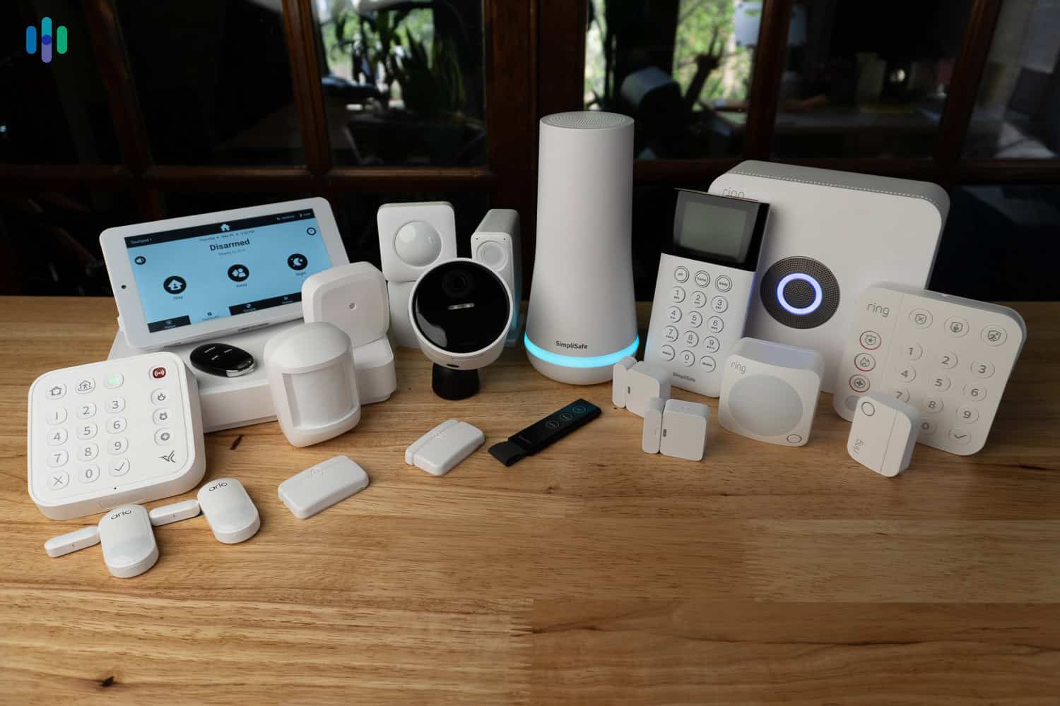 Lineup of the security systems we've tested