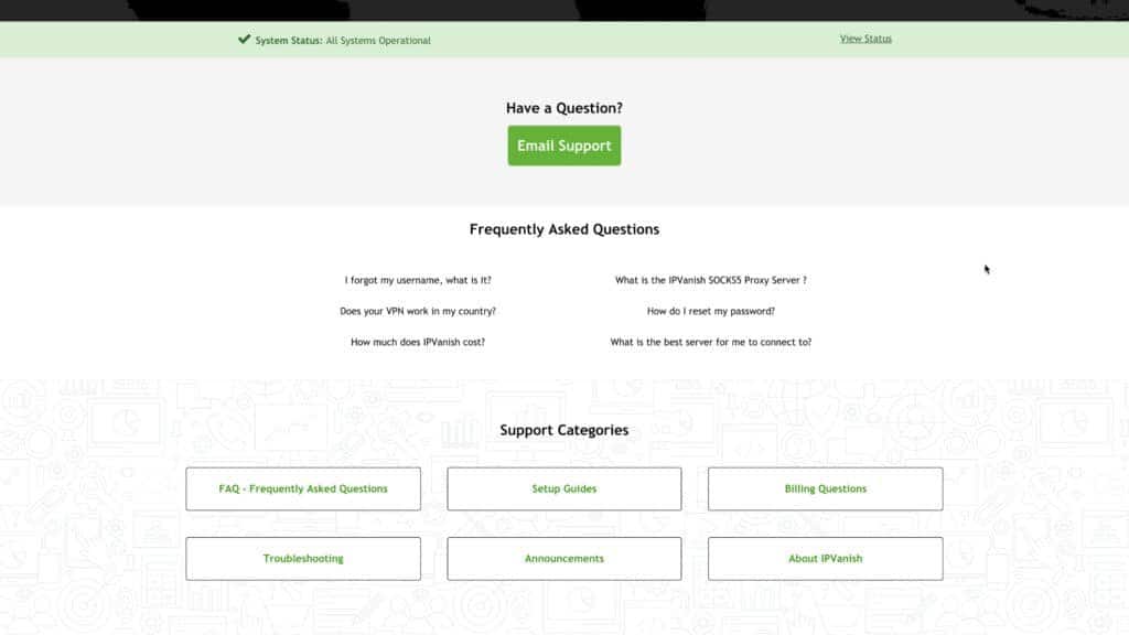 IPVanish Customer Support