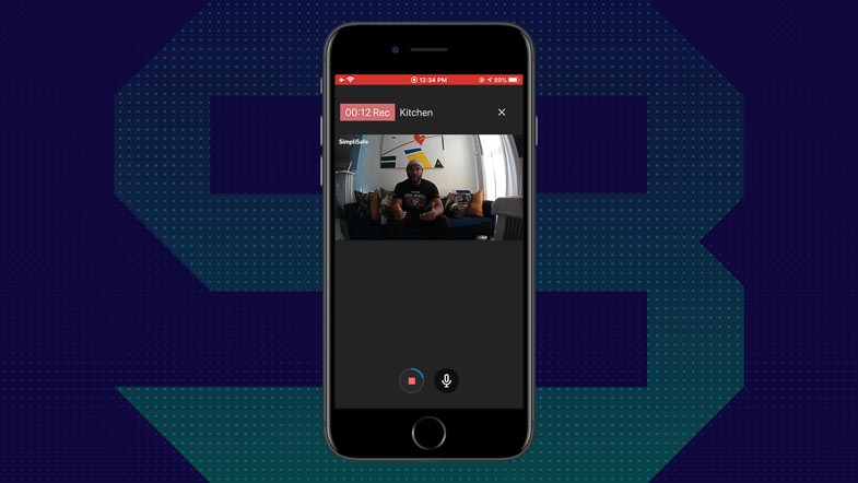 Livestreaming on the SimpliSafe App