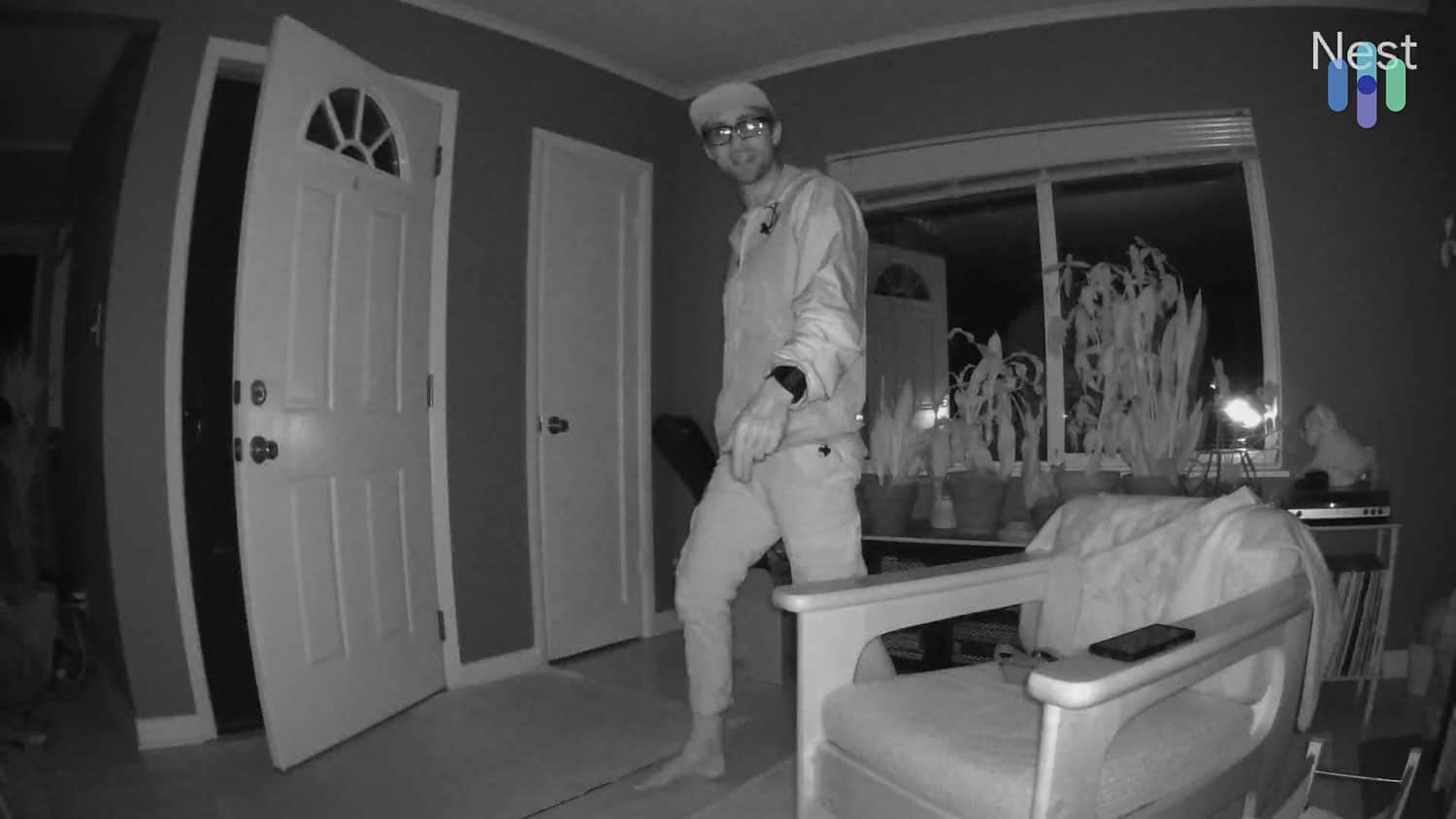 Nest Cam night vision inside