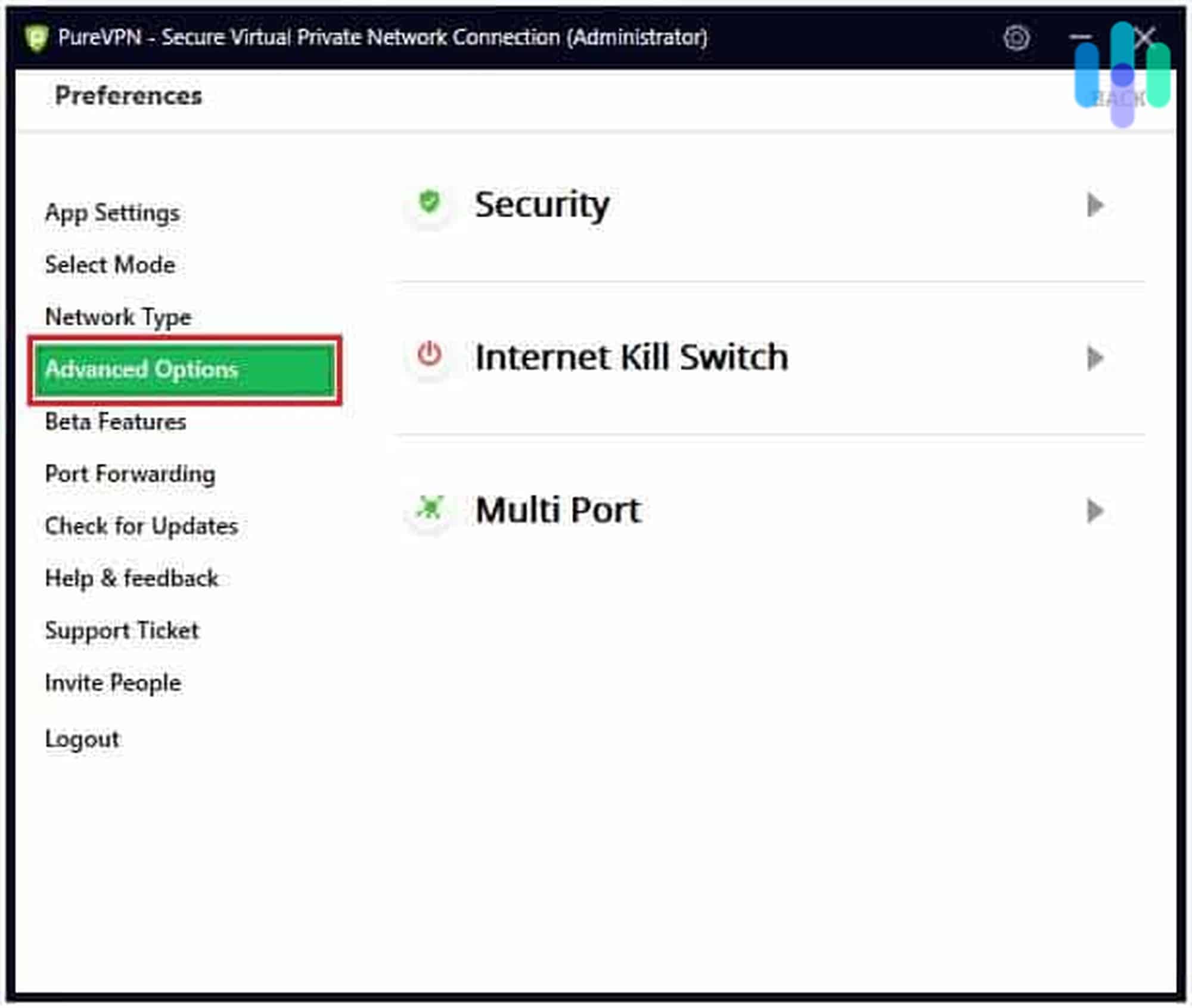 PureVPN Kill Switch