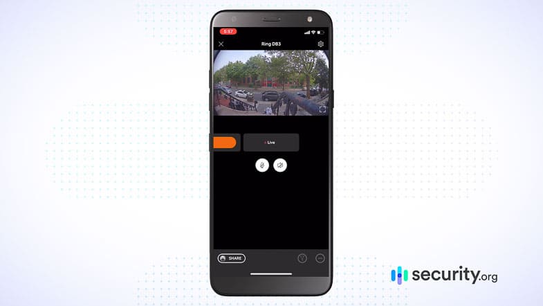 Ring App Live View