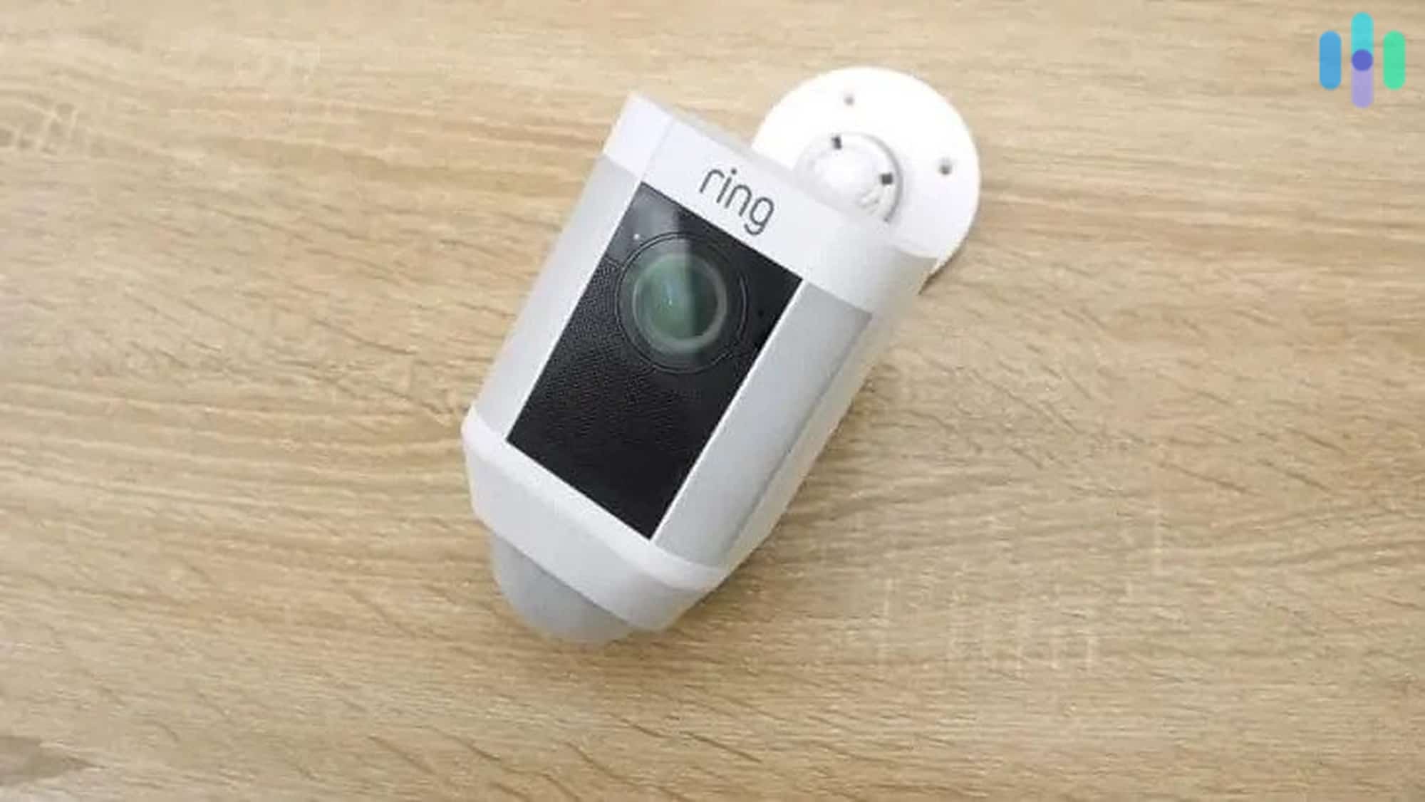 Ring Spotlight Cam Battery on Table