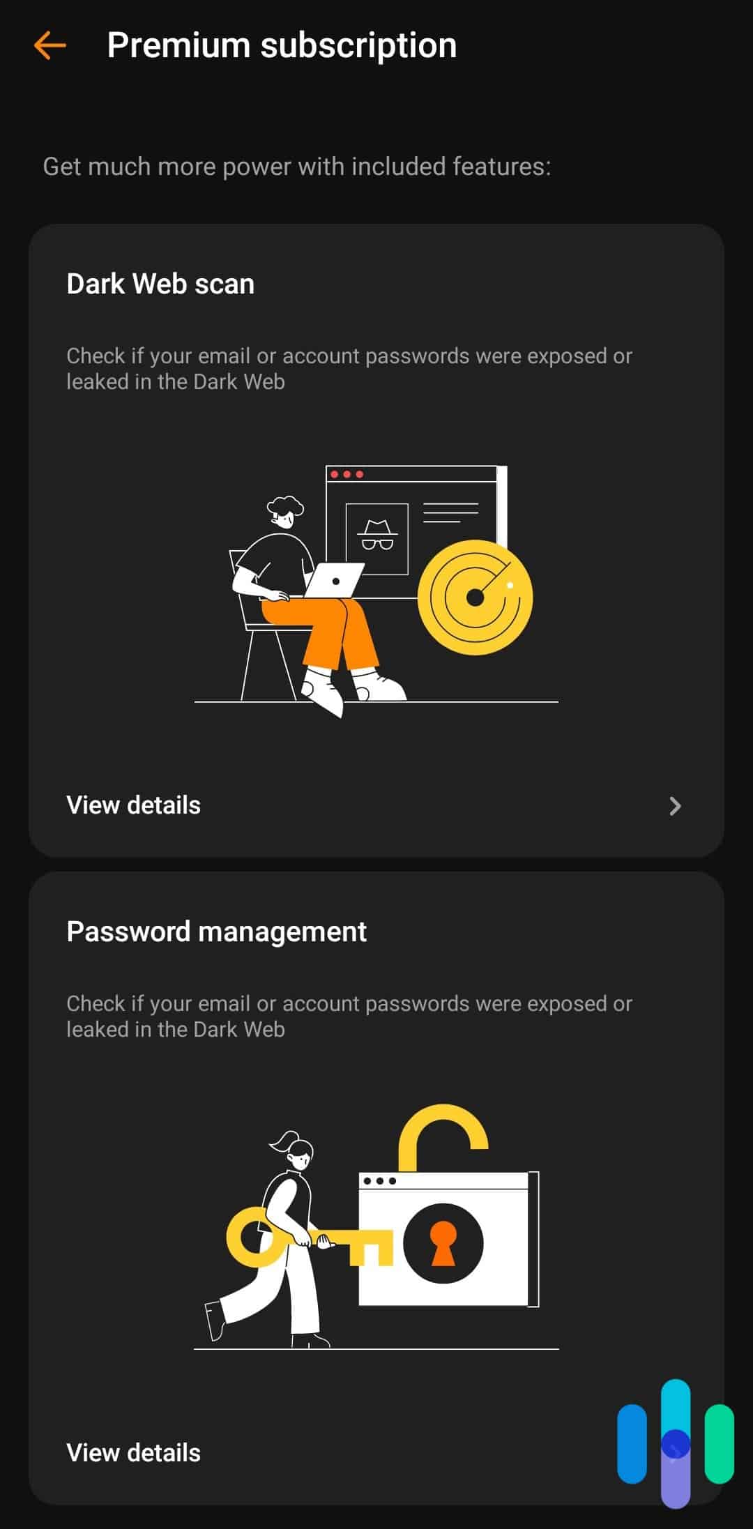 UltraVPN dark web scanner and password manager