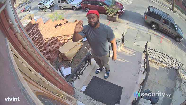 Our Editor Testing Camera Placement and Video Quality of the Vivint Outdoor Cam Pro