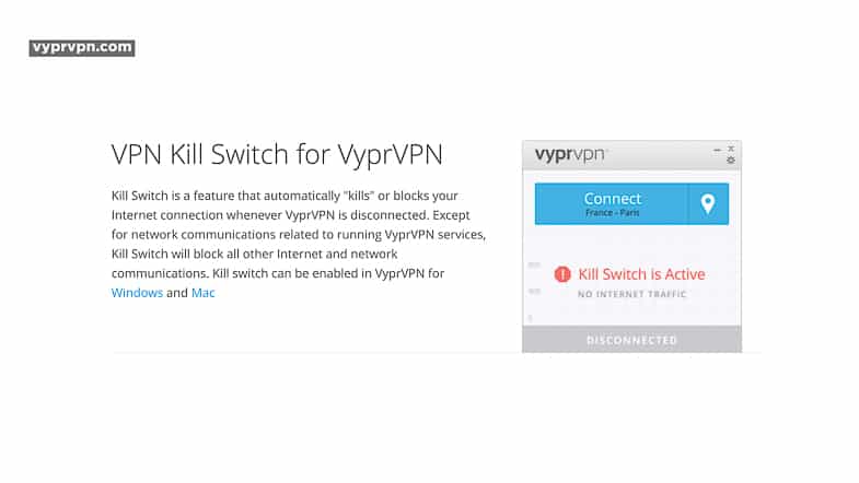 VyprVPN Kill Switch