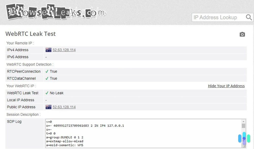 We ran a TotalAV VPN WebRTC leak test.