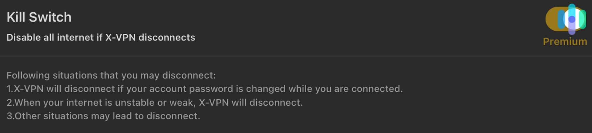 X-VPN iOS Kill Switch