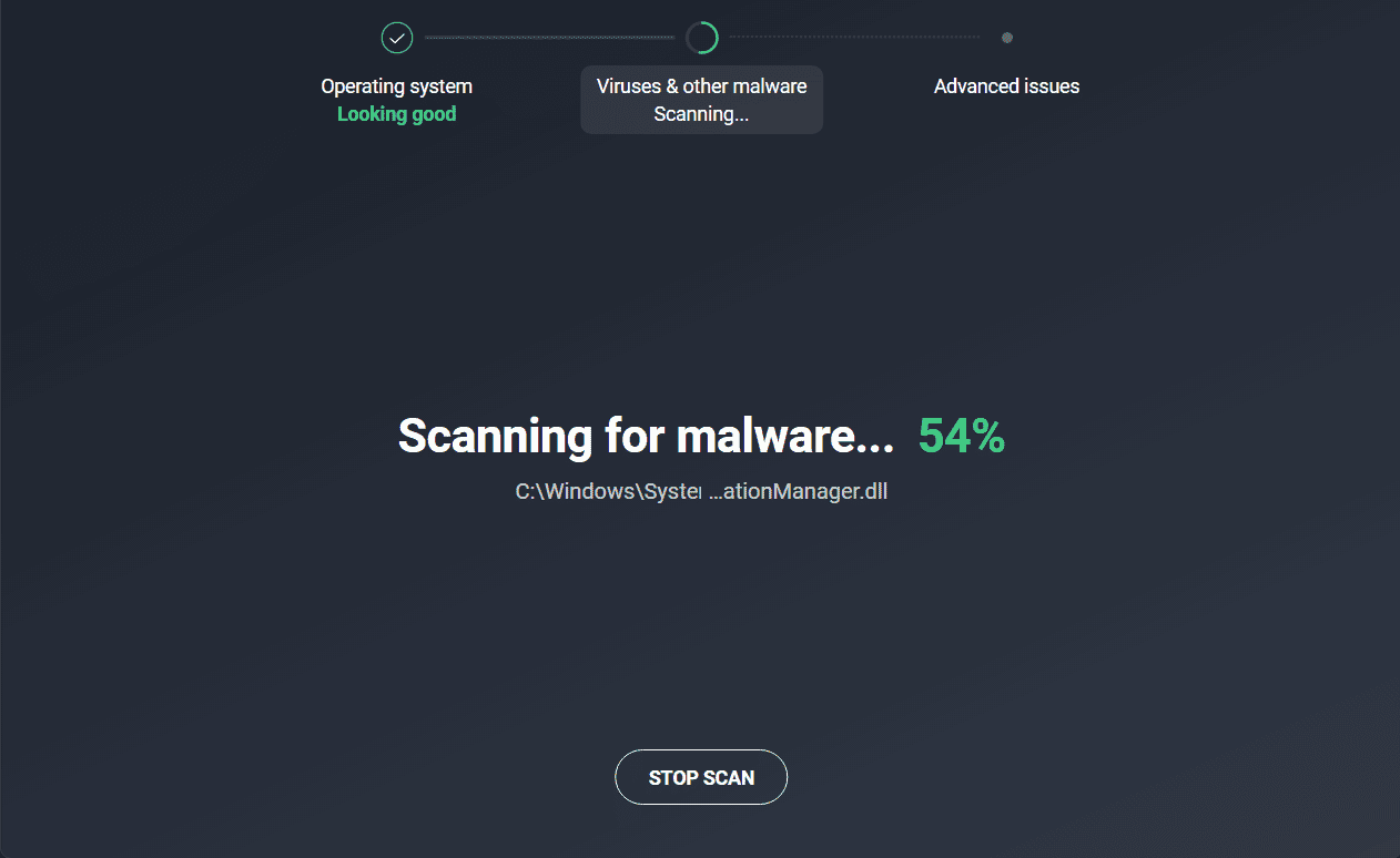 AVG initial Smart Scan