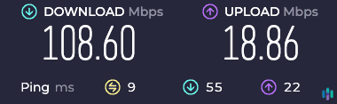 Baseline speed test