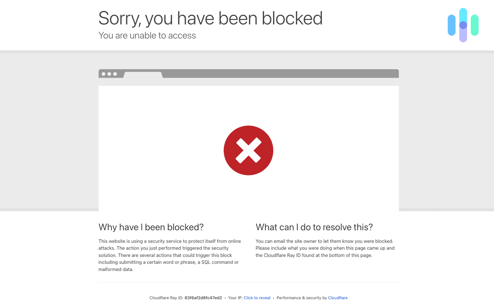 Being Blocked from a website