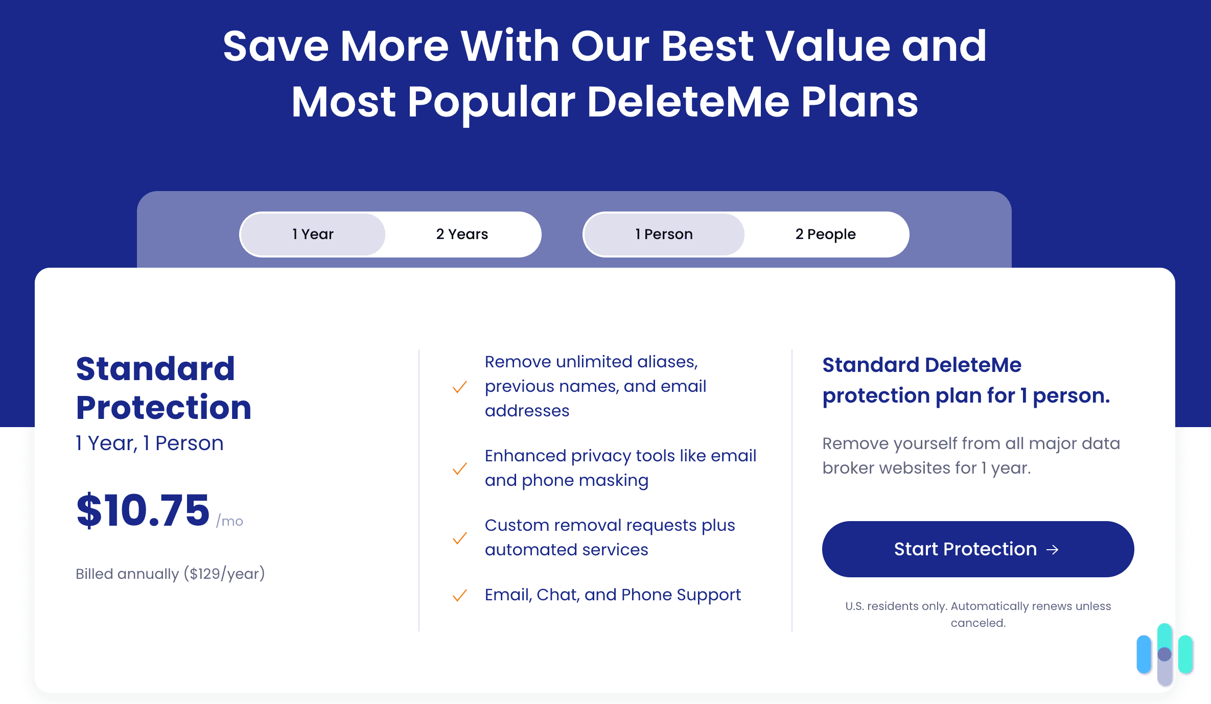 DeleteMe plans