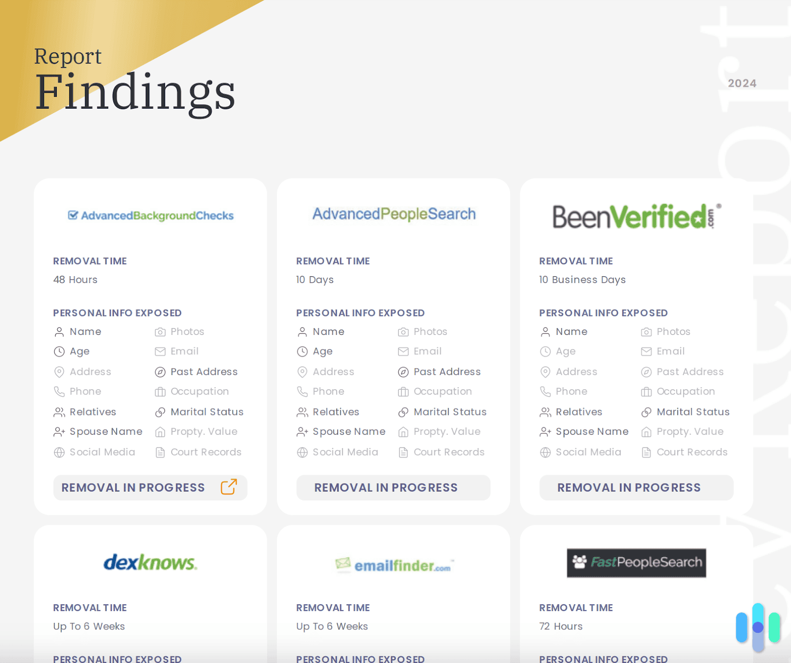 DeleteMe Report Findings