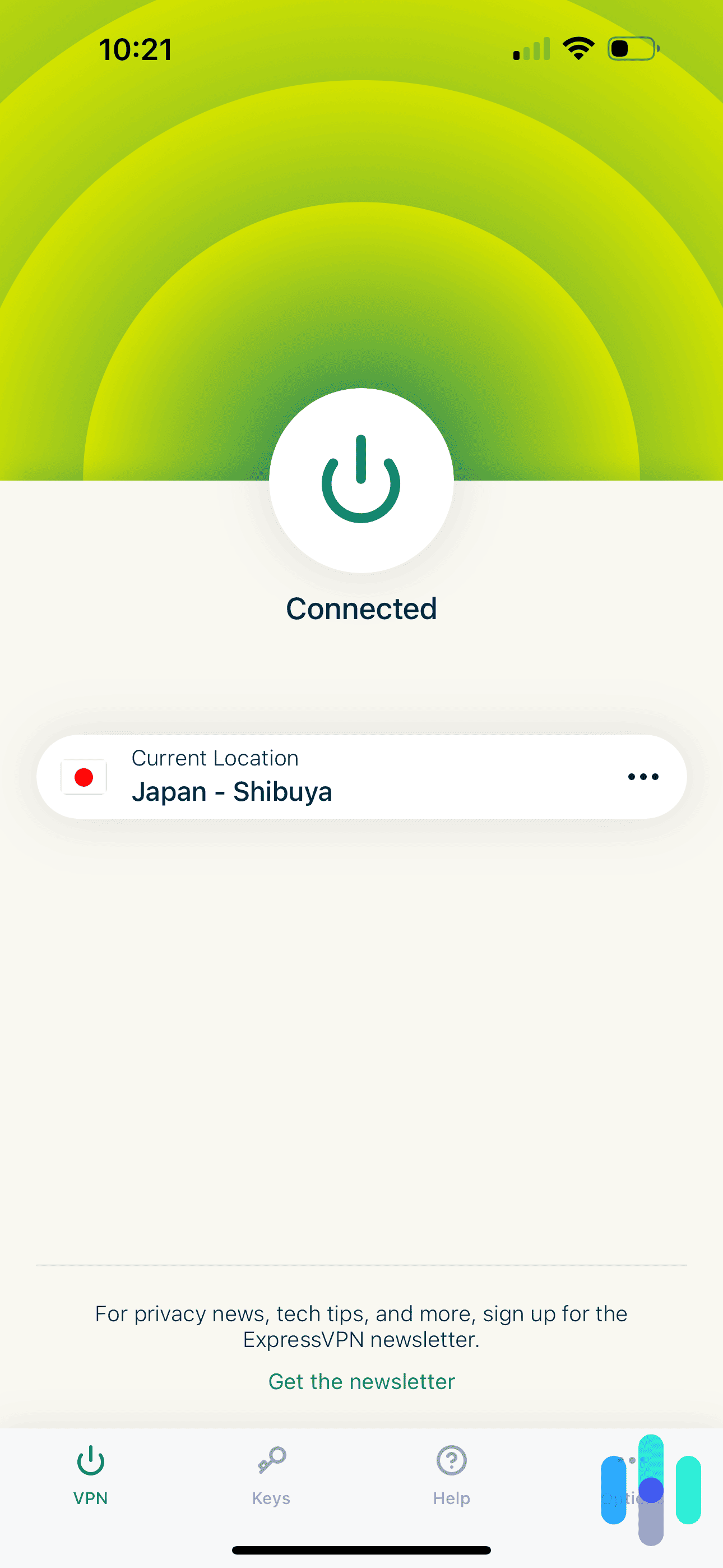 ExpressVPN on the iPhone