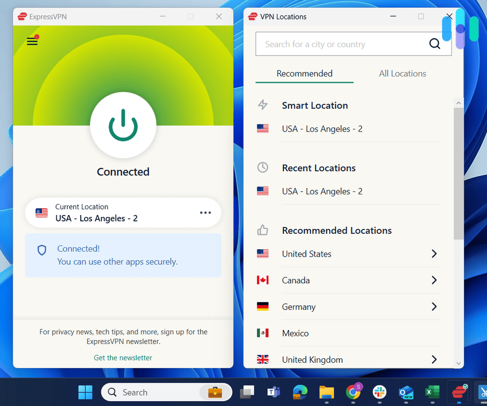 ExpressVPN's Windows App