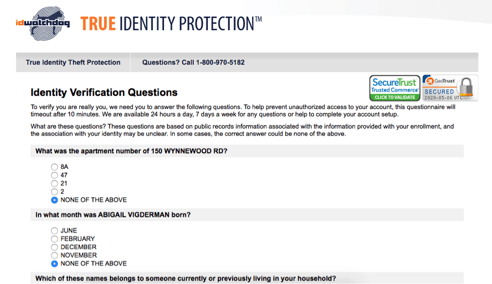 ID Watchdog Identity Verification