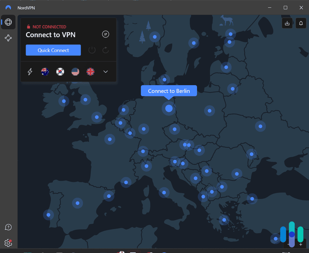 NordVPN server in Berlin