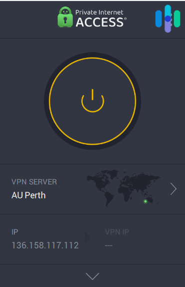 Private Internet Access connected to Perth, Australia