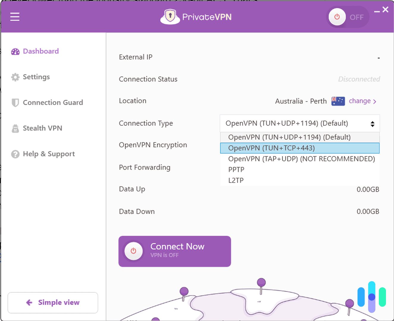 Private VPN offers OpenVPN (recommended), PP2P, and L2TP natively as VPN protocols.