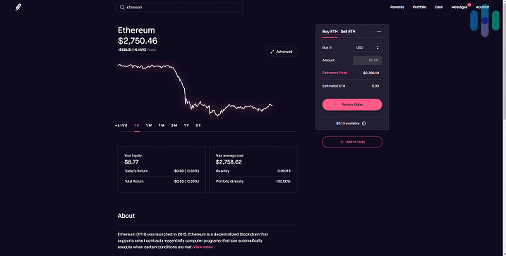 Robinhood Order Form