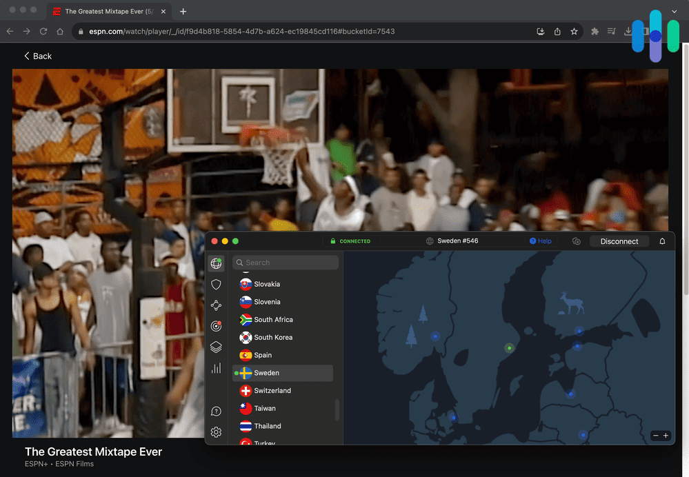 Streaming on ESPN Plus with NordVPN