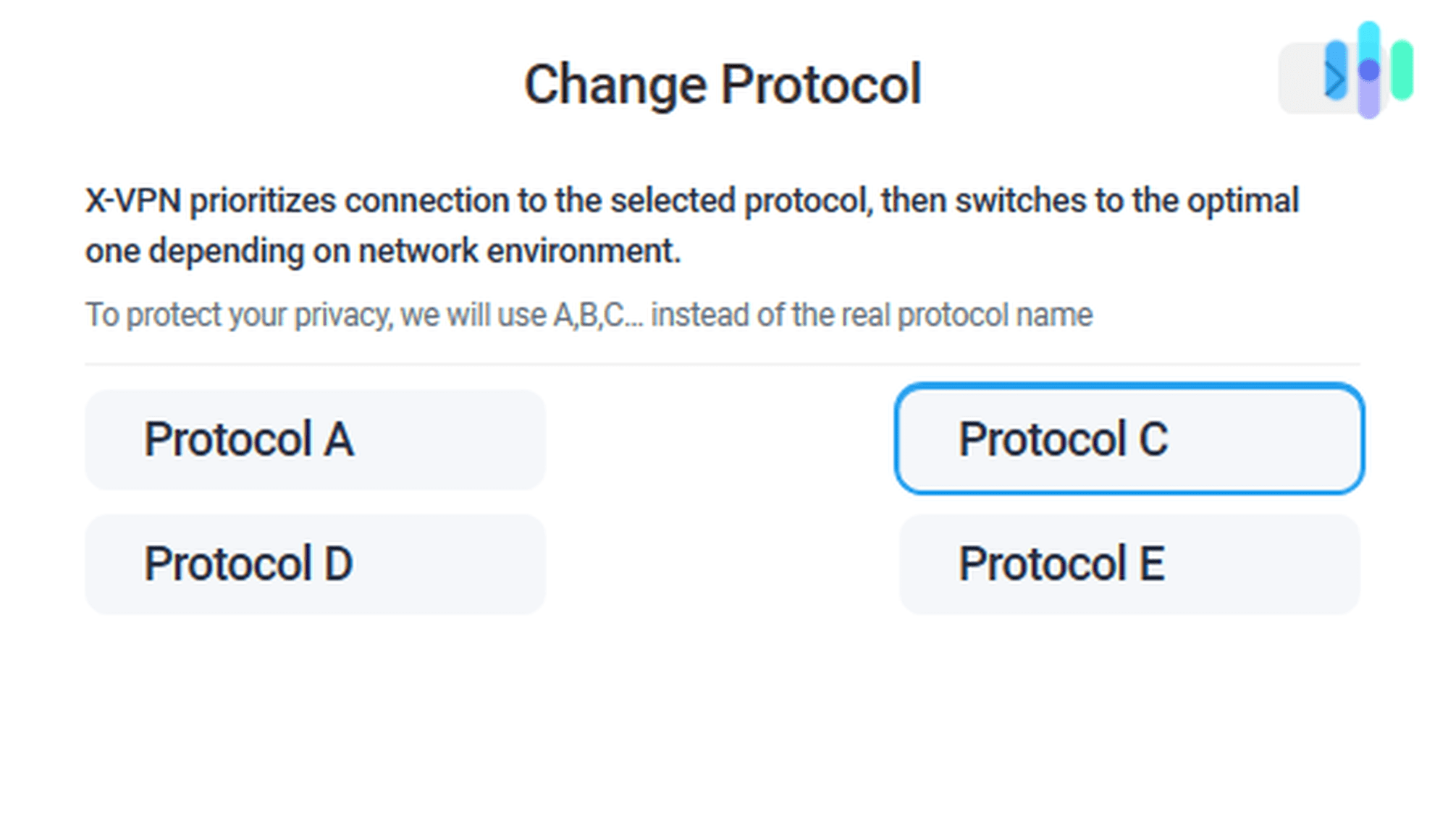 X-VPN Protocols Windows